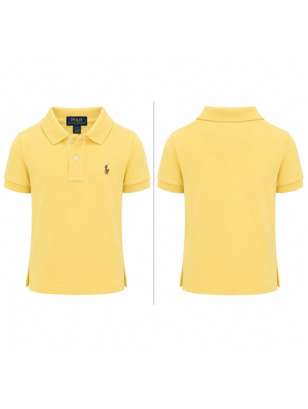 Polo Ralph Lauren Boys Gold Bugle Short Sleeve Polo Shirt Size 4-4T